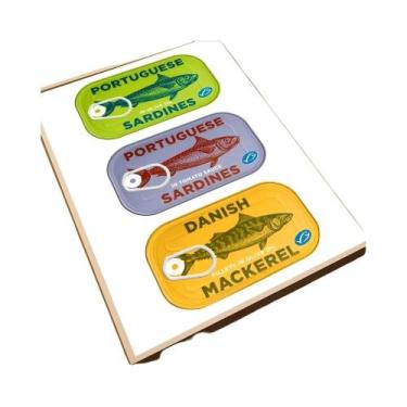 Imagem de Pinturas Em Tela De Animais Marinhos Coloridos: Sardinhas E Lagostas P