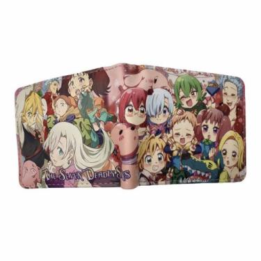 Imagem de Carteira Seven Deadly Sins Anime Characters Slim BiFold PU - Yiweisai