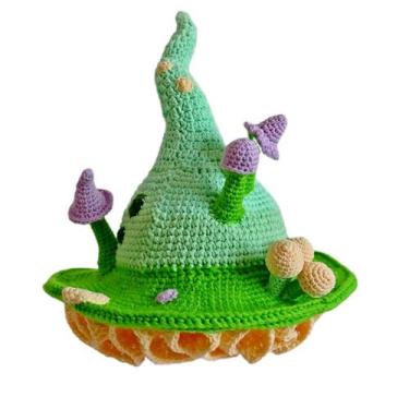 Imagem de Chapéu Cosplay Hat Mushrooms Elfs Warm Soft Cozy Headwear para adultos