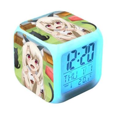 Imagem de Relógio digital LED Ilia Colorful Square com função de despertador - y