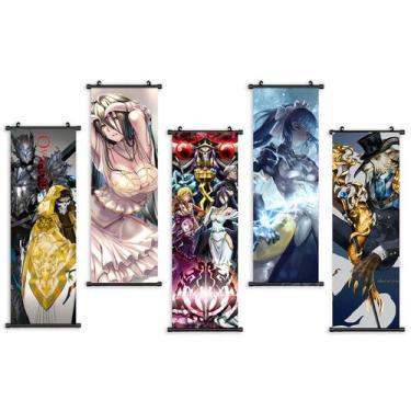 Imagem de Conjunto de 5 peças de impressão artística de pôster Overlords, tecido