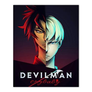 Imagem de Pôster de arte de parede com imagem Devilmans Anime Art 30x40cm - yiwe