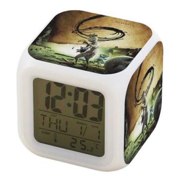 Imagem de Despertador Robot9 Square LED Digital com função de despertador - yiwe