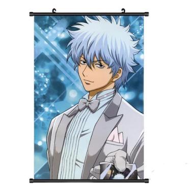 Imagem de Pintura de parede em tela Gintamas Sakatas Gintokis Anime - yiweisai