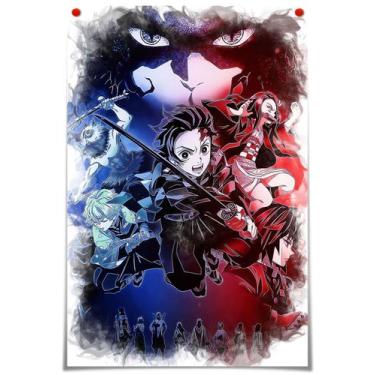 Imagem de Pintura de parede em tela Demons Slayers Kamados Tanjirou - yiweisai