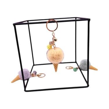 Imagem de Chaveiro De Pelúcia Com Pompom Para Mulheres E Homens, Pingente De Sor