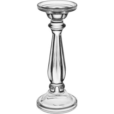 Imagem de CASTIÇAL DECORATIVO PORTA VELA HOME&CO VIDRO 25x10x10cm TRANSPARENTE
