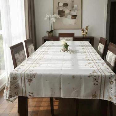 Imagem de Toalha de Mesa Retangular 8 Lugares 2,60 Mts X 1,45 Mts Estampa:Estamp
