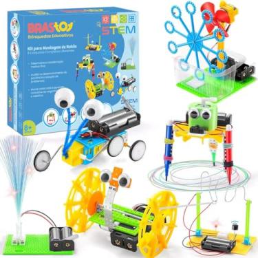 Imagem de Blocos de Montar Construção de Robôs Ciência STEM Brinquedos Educativos Infantil Experimentos Projetos de Engenharia (6 em 1) (6 em 1)
