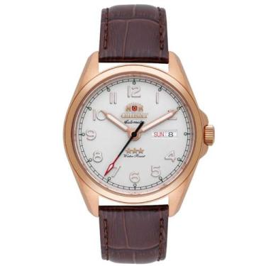 Imagem de Relógio orient masculino automático couro yn6rc006 s2nx