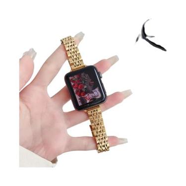 Imagem de Pulseira Slim De Aço Inoxidável Para Apple Watch Ultra 49mm Compatível