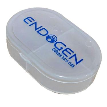 Imagem de Porta Comprimidos - 4 Compartimentos Transparente - Endogen-Masculino