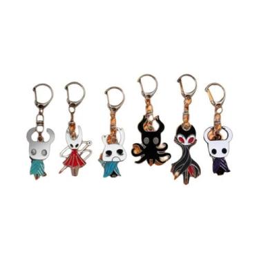 Imagem de Chaveiro Hollow Knight Silksong Masculino Com Figuras De Osso, Prego E