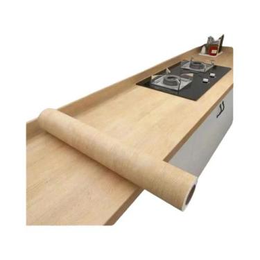 Imagem de Adesivo De Parede Vinílico Com Textura De Madeira À Prova d'Água De 55