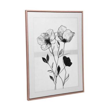 Imagem de Quadro Decorativo Véu de Pétalas 45cm x 60cm x 2,5cm MDF - Wolff