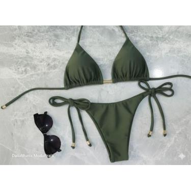 Imagem de Biquíni Fio Duplo Feminino Amarração Lateral - Bronze Perfeito Moda Pr