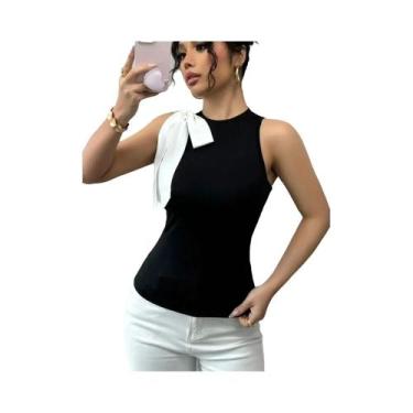 Imagem de Design sense sem mangas verão novo colete elegante de comércio exterio