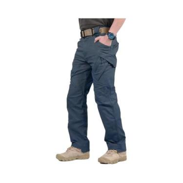 Imagem de Calças Cargo Táticas Masculinas Em Algodão Stretch Para Trabalho Milit