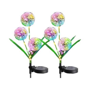 Imagem de Luz Solar LED Dandelion Para Jardim Externo 1PC 2PC 1 Cabeça 3 Cabeças