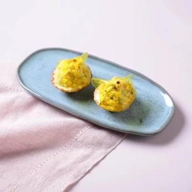 Imagem de Conjunto de Travessas Ovais Rasas Pequenas Porto Brasil Orgânico Breeze 23x11cm - 4 Peças