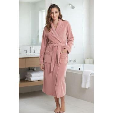 Imagem de Roupão Feminino Atoalhado Longo - Sogni Belli, GG, Vermelho