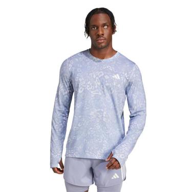 Imagem de Camiseta Adidas Manga Longa Own the Run CLIMACOOL Três Listras Masculina-Masculino