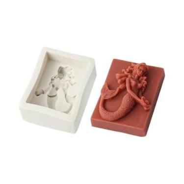 Imagem de Molde De Silicone 3D Sereia Deusa Do Oceano Para Sabonete, Resina, Cho