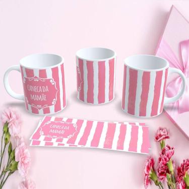 Imagem de Caneca Estampa 28 Personalizada Dia das Mães em Porcelana Presente Criativo para Uso Di...