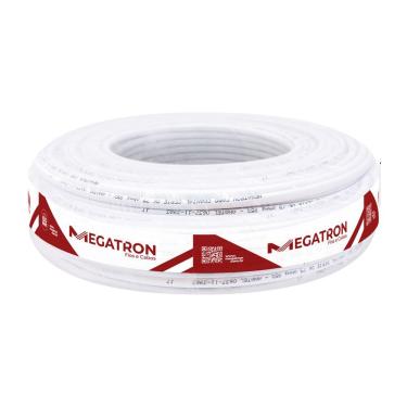 Imagem de Cabo Coaxial RGC-6 95% 100M Branco para Instalação CATV, DTH e Antenas Banda Ku com Bli...