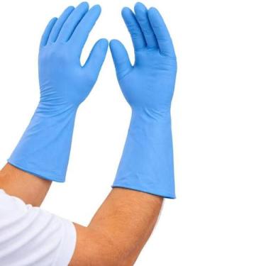 Imagem de Luva Segurança Sensiflex Flex Azul Nitrílica S/ Pó 100UN Danny CA 4297