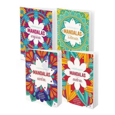 Imagem de Livros Para Colorir Mandalas Arteterapia Kit C/ 4 Adulto - EDITORA