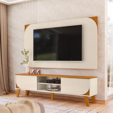 Imagem de Conjunto Painel e Rack de TV Duna 182cm Linha Eras Madetec - Madetec M