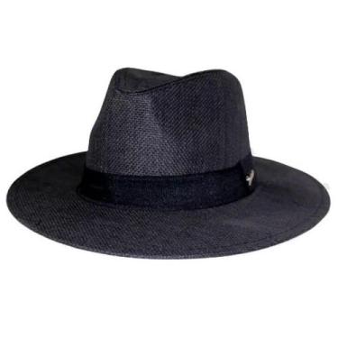 Imagem de Chapéu Estilo Panamá OEM Chapelaria Vintage Fibra de Celulose Aba 7cm 