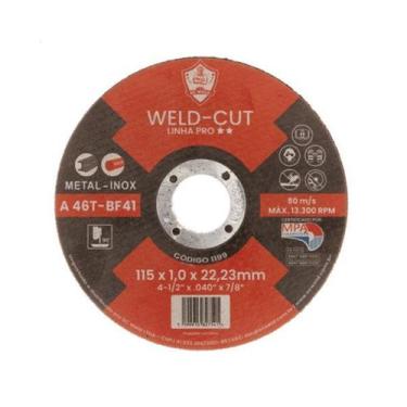 Imagem de Disco De Corte 4.1/2" 115x1x22mm Pró Cut SC Weld - Unica Unico, Unica,
