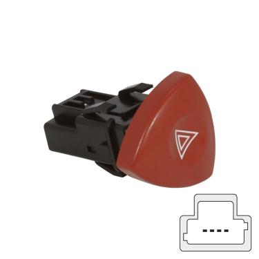 Imagem de Interruptor do Pisca Alerta para Painel Modelo F103 Compatível com Master e Mégane Após...