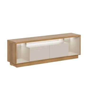Imagem de Rack para TV até 75 Polegadas com LED MDF 181cm 2 Portas Fita Cronos C