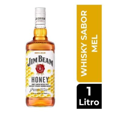 Imagem de Whisky Jim Beam Honey Licor de Bourbon 4 Anos Americano 1L, 1L