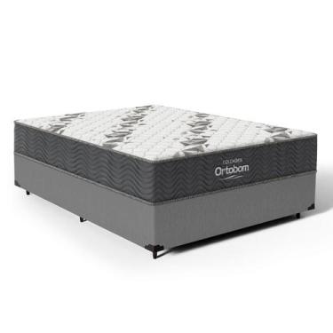Imagem de Cama Box com Colchão de Espuma D33 Ortopédico Ortobom Airtech 100 Casa