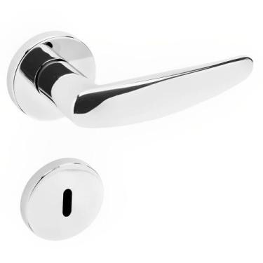 Imagem de Conjunto de Fechadura 515P em Zamac Interna ST2-55 Roseta 327 de Inox 