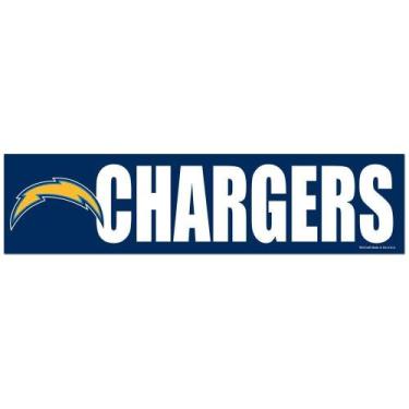 Imagem de Adesivo Faixa Bumper Strip 30x7,5 Los Angeles Chargers - Wincraft