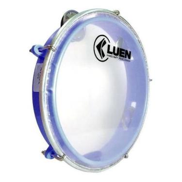 Imagem de Pandeiro Infantil Abs Azul Pele Cristal 8" - Luen