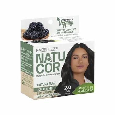 Imagem de Tintura Vegana Natucor Embelleze, Preto Suave 2.0