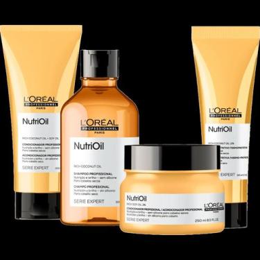 Imagem de Kit Loreal NutriOil - Shampoo, Cond., Máscara e Leave-in - L'Oréal Pro