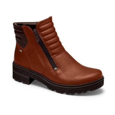 Imagem de Bota Feminina Dakota Cano Curto G9563, Marrom claro, 35