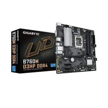 Imagem de Placa Mãe Gigabyte B760m D3hp DDR4 LGA1700 9MB76M3P400G10