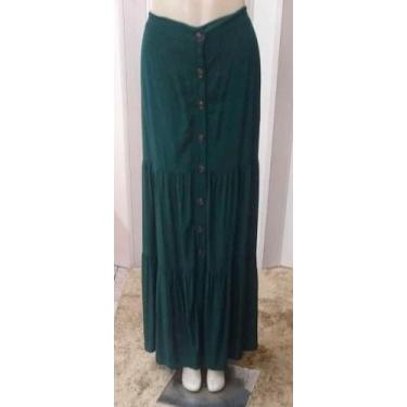 Imagem de Saia longa feminino adulto - Nova Versão , Verde, M