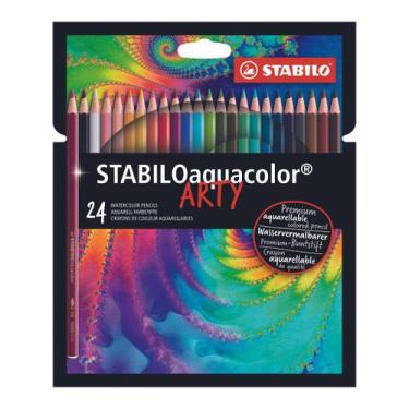 Imagem de Lápis de Cor Stabilo Aquarelável 24 Cores Aquacolor Arty - Staedtler, 
