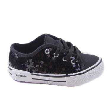 Imagem de Tênis Diversão Boreal Vick Infantil Menina, Preto, 31