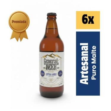 Imagem de Kit 6 Cerveja Artesanal General Beer Extra Lager 600ml