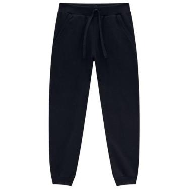 Imagem de Calça Jogger Infantil em Moletinho Básica c/ Bolso Unissex - Brandili,